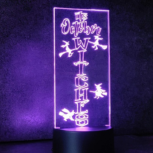 Purple Witch October Witches Neon