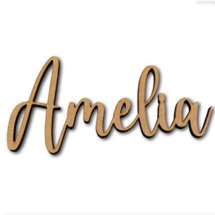 Personalised wooden name sign