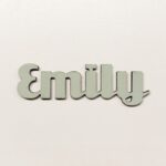 Personalised wooden name sign Uni