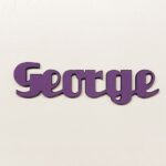Personalised wooden name sign Uni