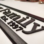 Personalised wooden railway style sign - Image 3