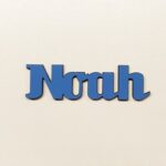 Personalised wooden name sign Uni