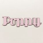 Personalised wooden name sign Uni