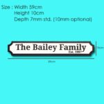 Personalised wooden railway style sign Style 2 - Image 2