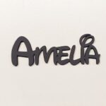 Personalised wooden name sign Walt
