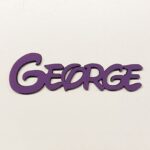 Personalised wooden name sign Walt