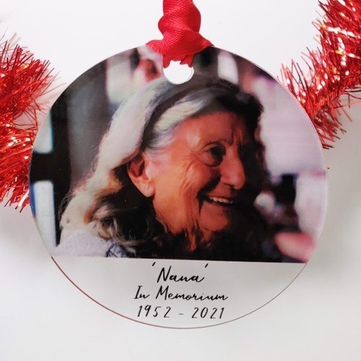 In Memorium Bauble 1 Personalised "In Memoriam" Bauble