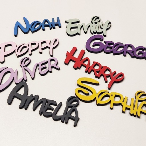 MWFON2 Personalised wooden name sign Font 2