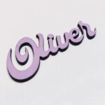 Personalised wooden name sign Matt