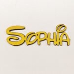 Personalised wooden name sign Walt