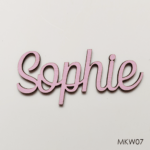 Personalised wooden name sign - Font 7