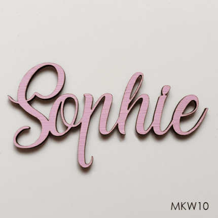 Personalised wooden name sign - Font 10