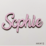 Personalised wooden name sign - Font 12