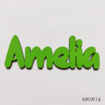 Personalised wooden name sign - Font 16