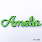 Personalised wooden name sign - Font 19
