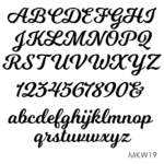 Personalised wooden name sign - Font 19