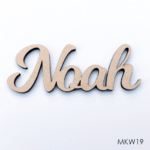 Personalised wooden name sign - Font 19
