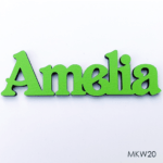Personalised wooden name sign - Font 20