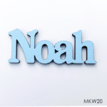 Personalised wooden name sign - Font 20