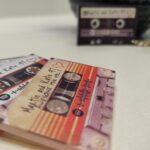 Personalised Acrylic Spotify Retro Tape Key Rings style 2 - Image 6