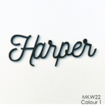 Personalised wooden name sign - Font 22