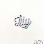 Personalised wooden name sign - Font 22
