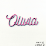 Personalised wooden name sign - Font 22