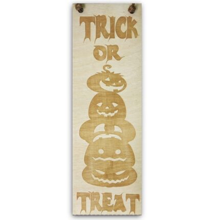 Trick or Treat Halloween Hanger - Laser Cut