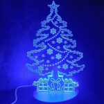 Blue Neon Tree