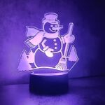 Purple Snowman Neon