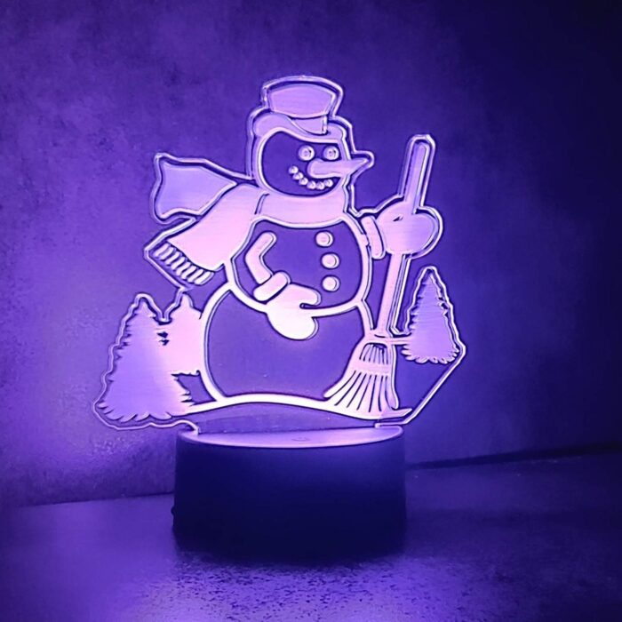 Purple Snowman Neon