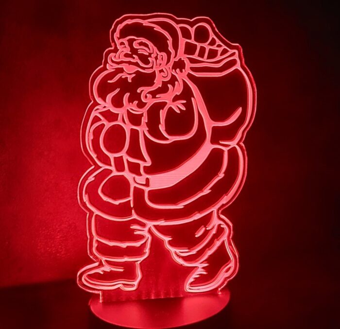 Christmas Neon Santa