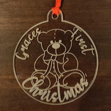 Babies First Christmas Teddy Bauble