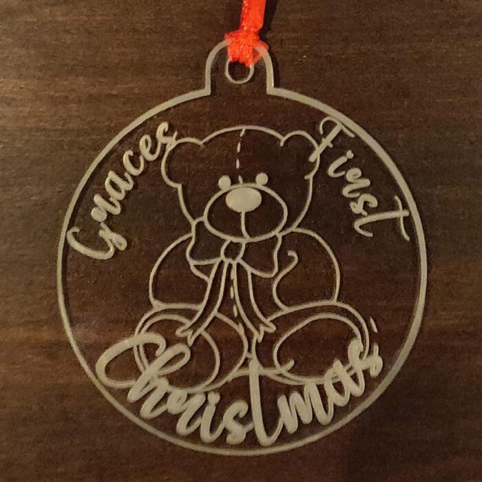 Babies First Christmas Teddy Bauble