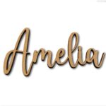 Personalised wooden name sign