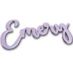 Personalised wooden name sign