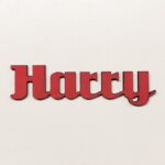 Personalised wooden name sign Uni