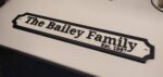 railway style sign