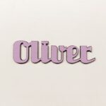 Personalised wooden name sign Uni
