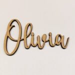 Personalised wooden name sign