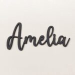 Personalised wooden name sign Bella