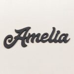 Personalised wooden name sign Matt