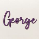 Personalised wooden name sign Bella