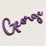 Personalised wooden name sign Bella