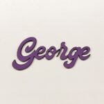 Personalised wooden name sign Matt