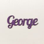 Personalised wooden name sign Lob