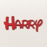 Personalised wooden name sign Walt