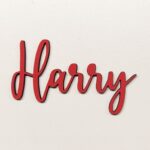 Personalised wooden name sign Bella