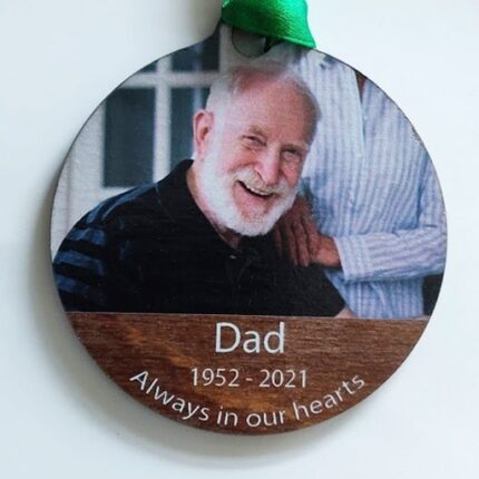 In Memoriam Wooden Bauble