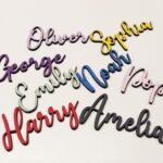 Personalised wooden name sign Bella